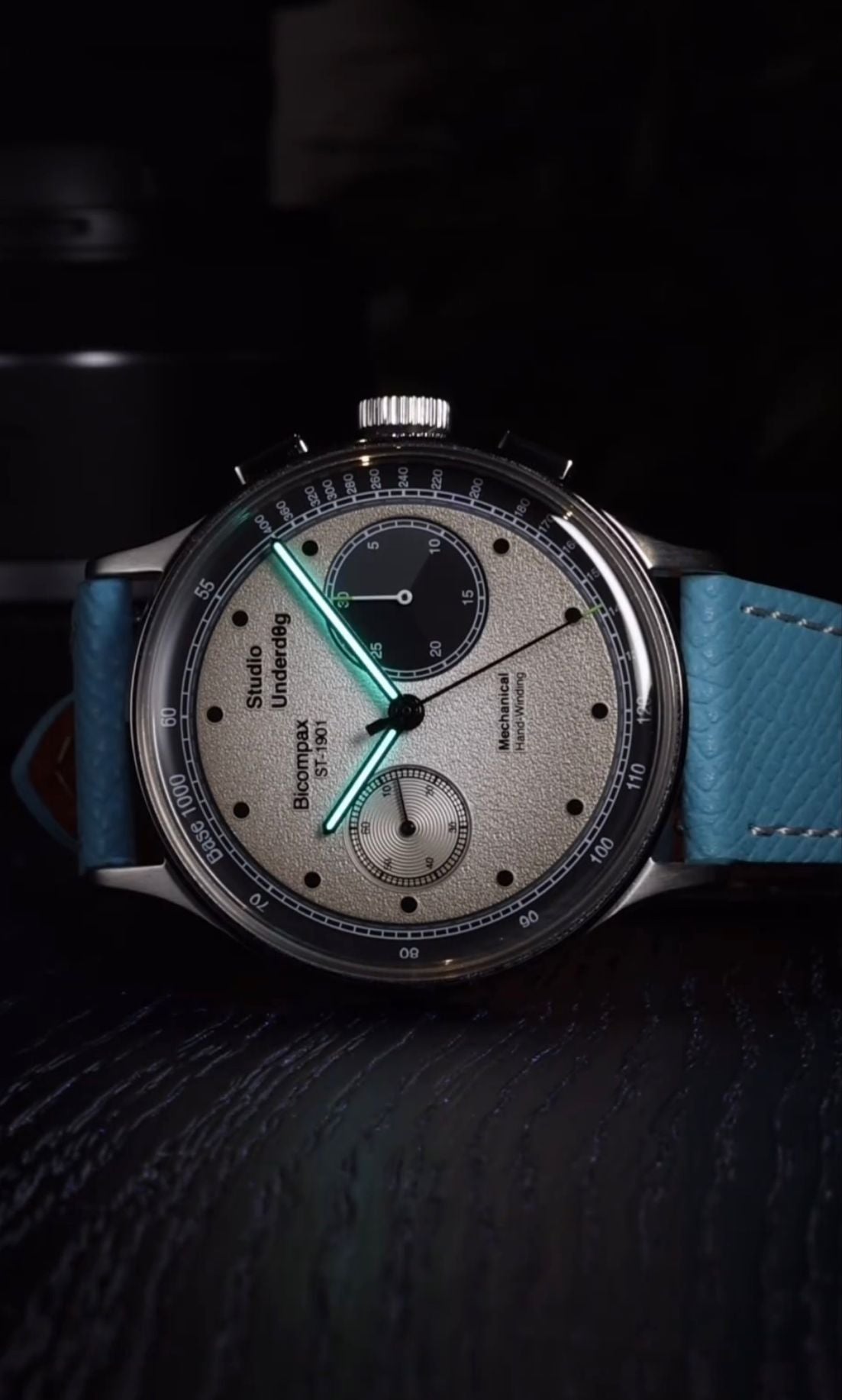 Sky Blue Epsom Leather Straps - Sartoriale