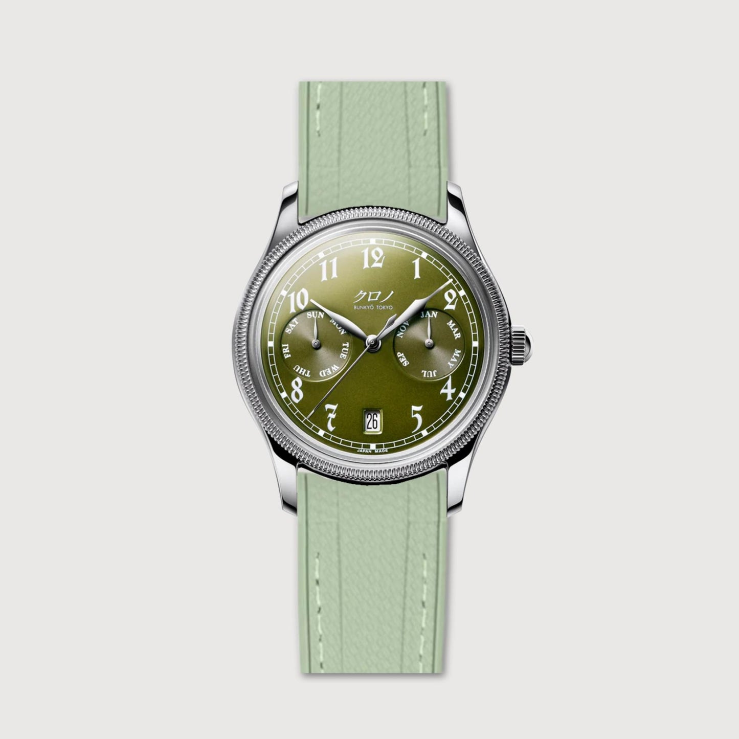 Kurono Tokyo | Mosaic Curved Rubber - Light Green