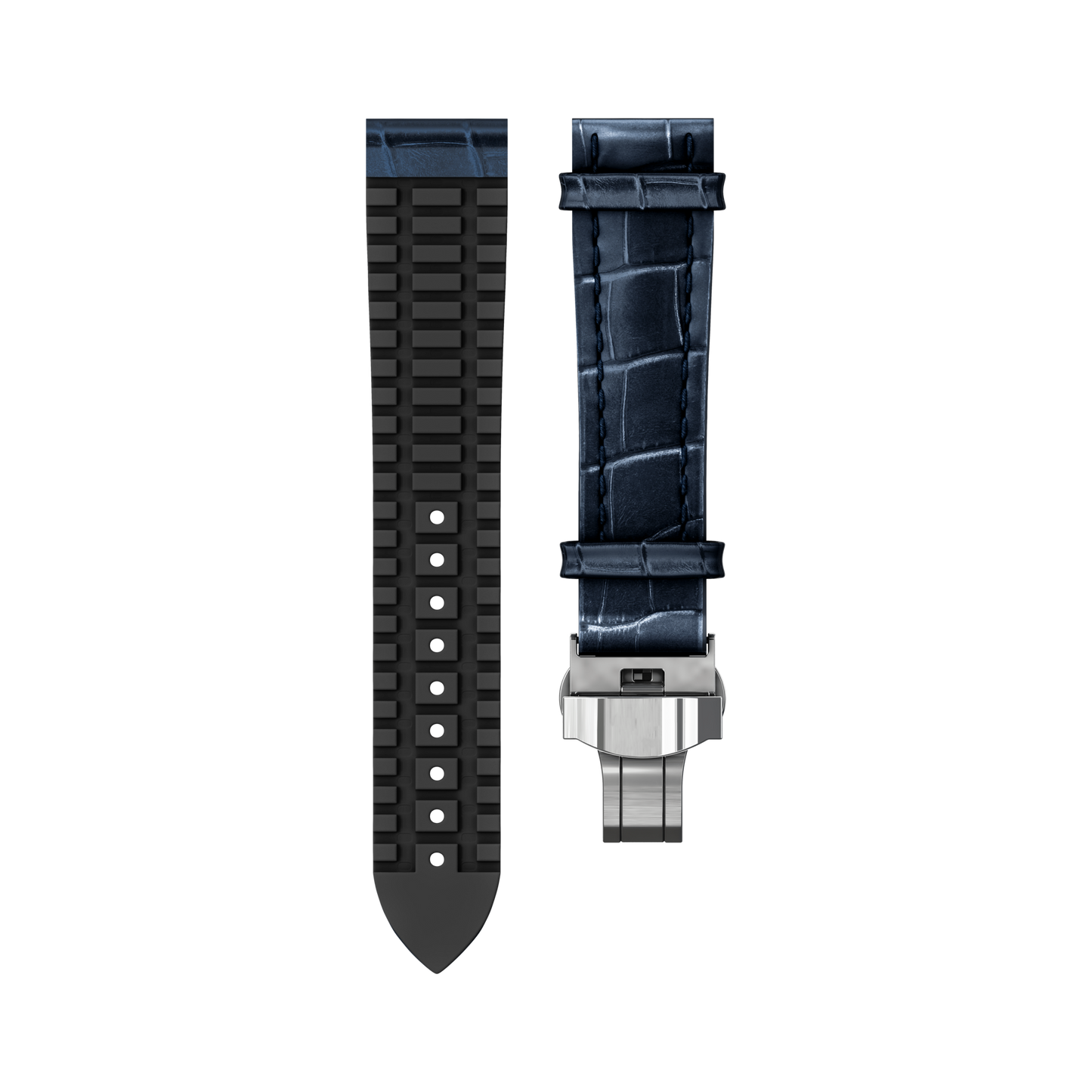 Hybrid Leather X FKM - Navy Blue