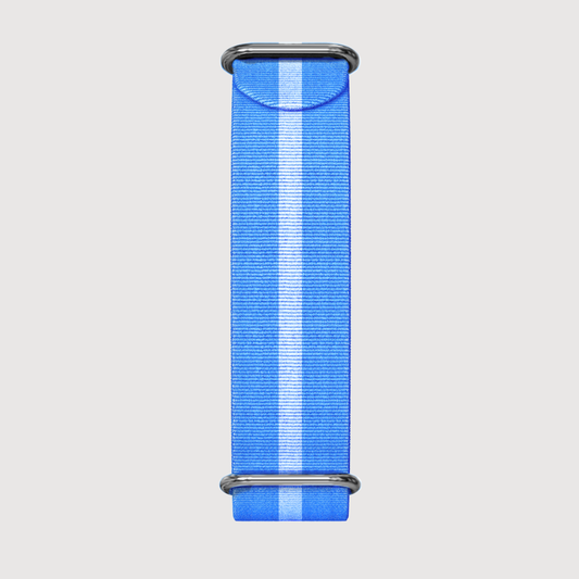 Sku Blue and Light Blue  Nato Strap - Sartoriale Straps