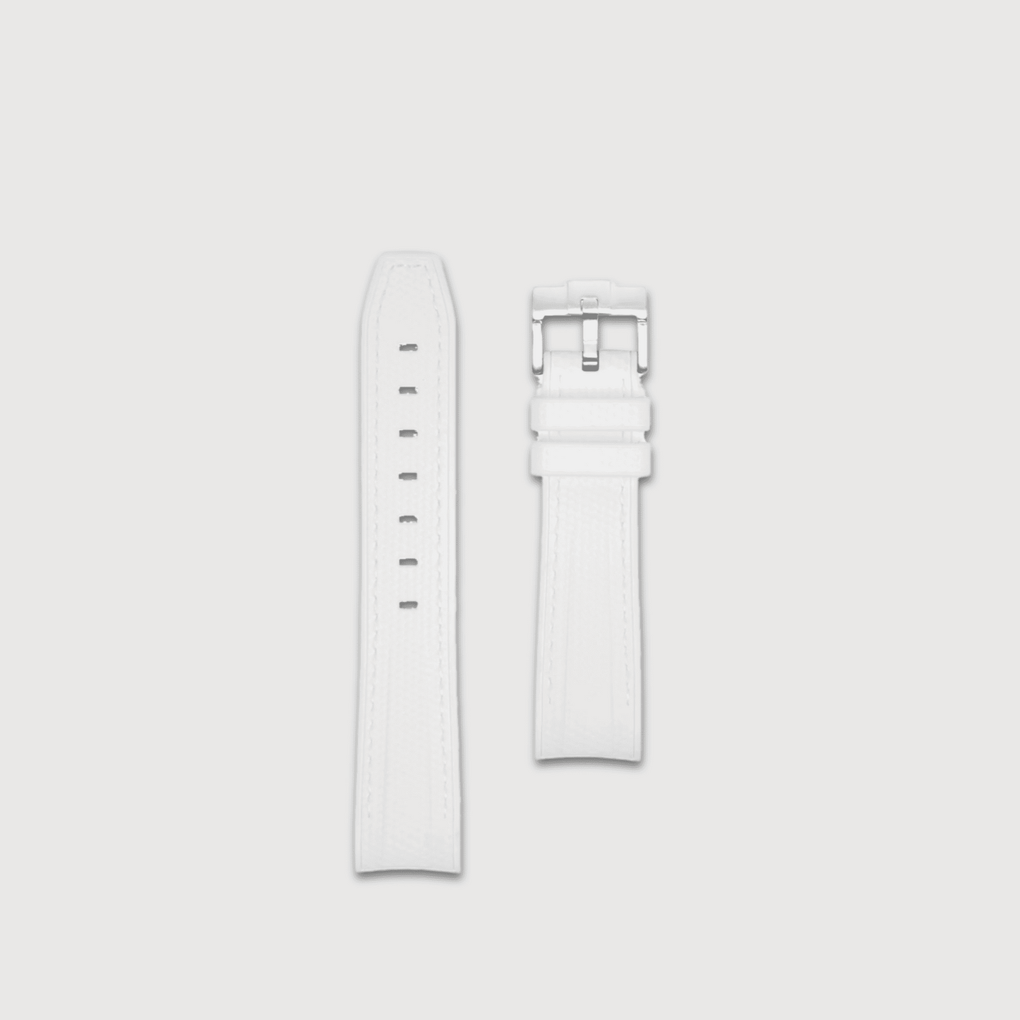 Mosaic Fitted Rubber - White