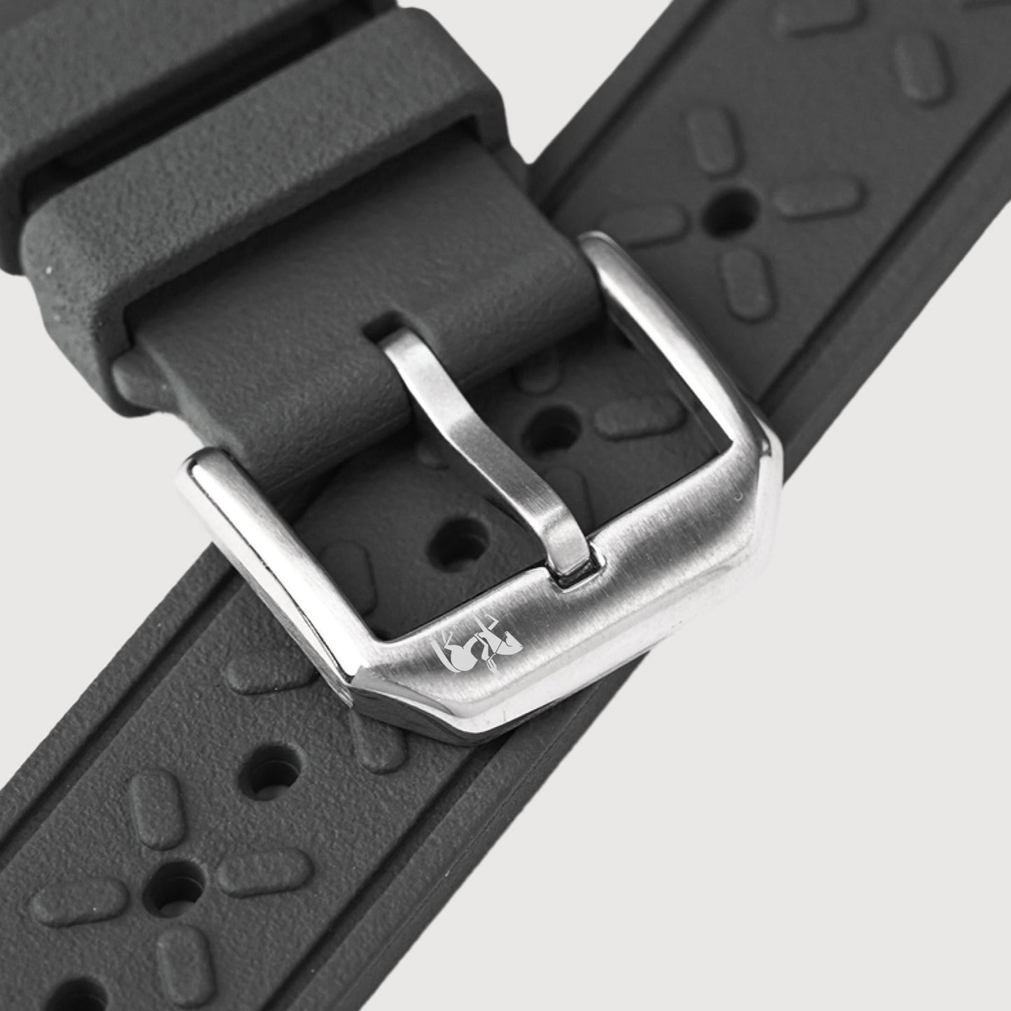 Sartoriale FKM Light Blue Rubber Strap for Tissot PRX Adapter