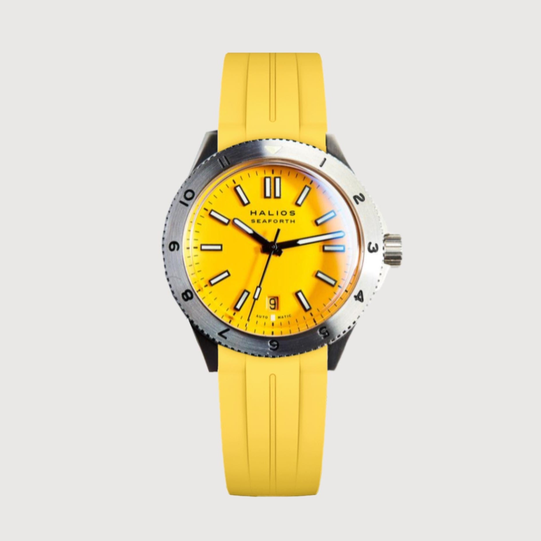 Halios Curved Rubber Yellow Sartoriale Straps