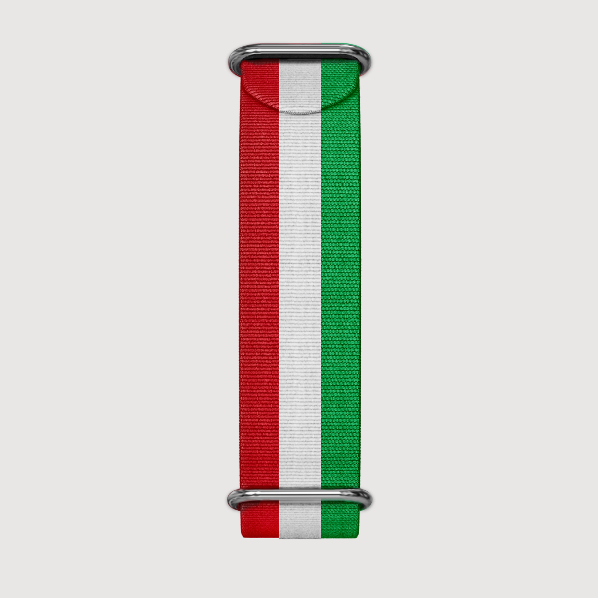 Red White Green Nato Strap - Sartoriale Straps