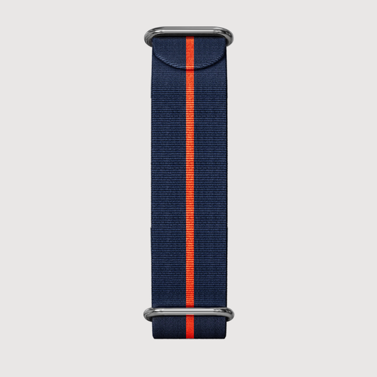 Blue and Orange Nato Strap - Sartoriale Straps