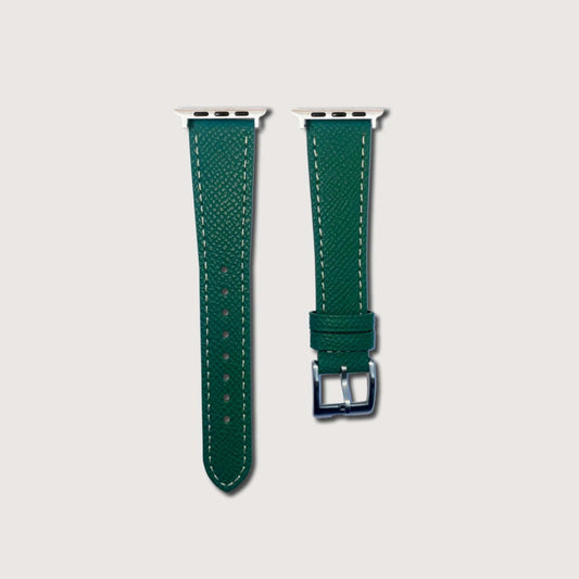 Emerald Green Epsom Leather Slim Apple Watch Strap